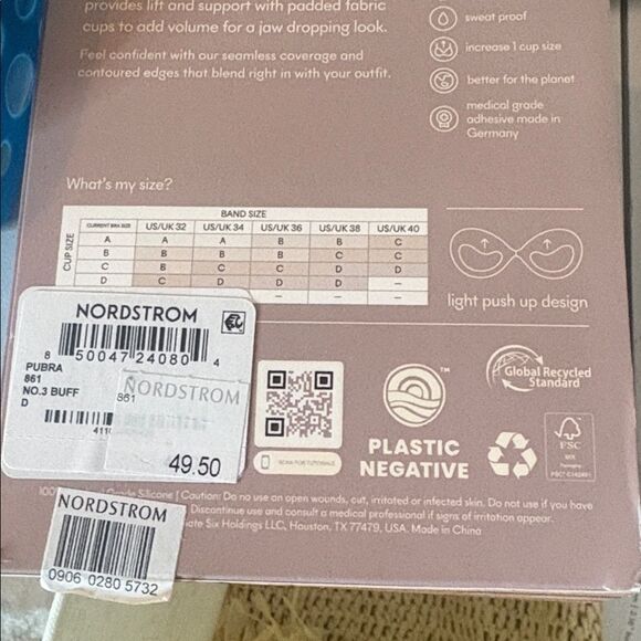 NIB Nood Push-Up Luxe Adhesive Bra in Box $49.50 - Picture 8 of 8